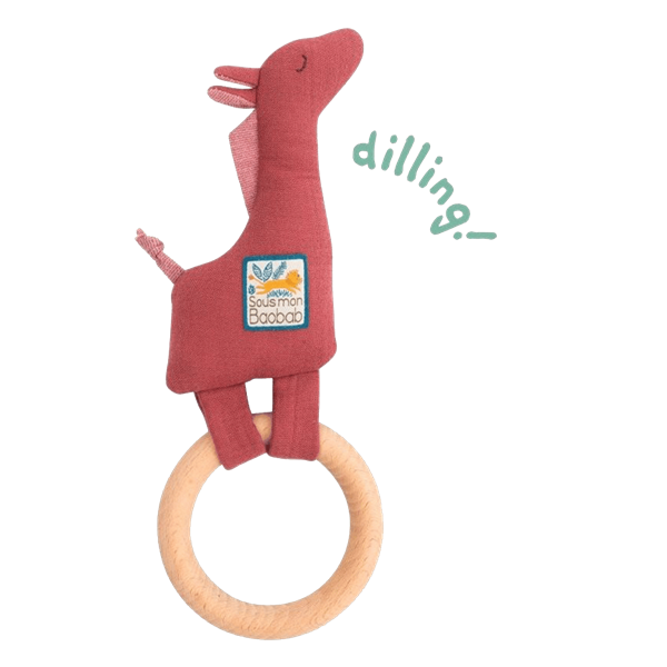 Moulin Roty  Ahşap Çıngırak - Zürafa