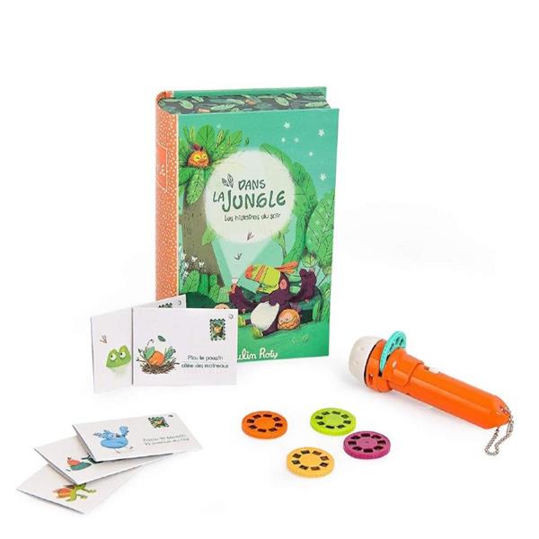 Moulin Roty Projeksiyonlu Hikaye Kitabı - Tropikal Hayvanlar