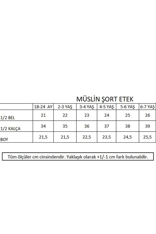 Müslin Şort Etek - Fuşya STD