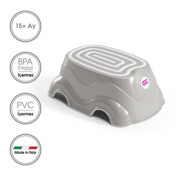 OkBaby Pinguo Soft Klozet Adaptörü & Herbie Yükseltici / A.Gri