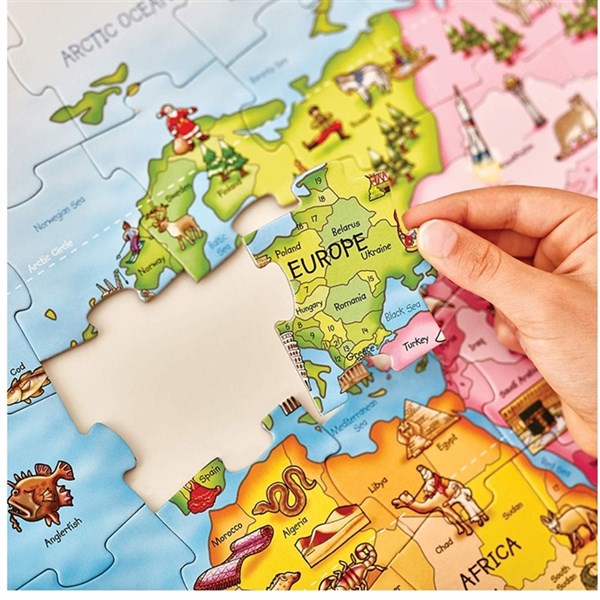 Orchard World Map Puzzle And Poster