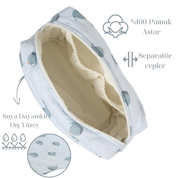 Organizer Bebek Bakım Çantası - Balina