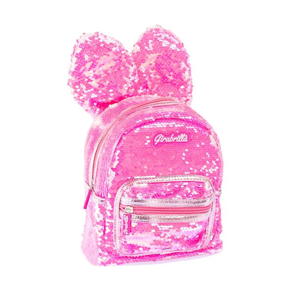 PAYETLİ SIRT ÇANTASI TAVŞAN Neon Pembe