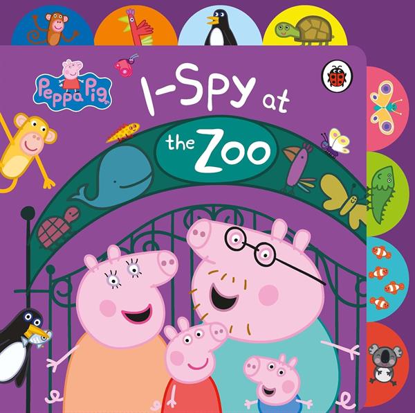Peppa Pig - I Spy at the Zoo - Tabbed Board Book