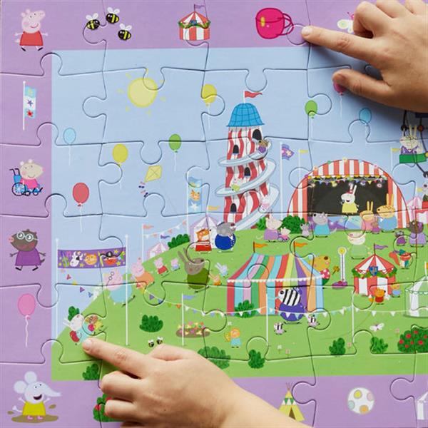 Peppa Pig - Look & Find Puzzle:  Childrens Festival - 36 Parçalı Yapboz ve Gözlem Oyunu