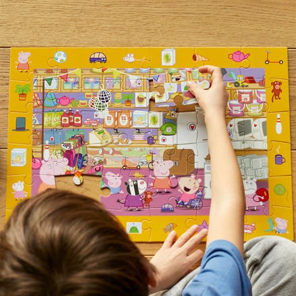 Peppa Pig - Look & Find Puzzle:  Mr. Foxs Shop - 36 Parçalı Yapboz ve Gözlem Oyunu