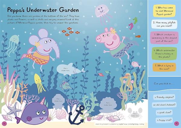 PEPPA PIG - PEPPAS UNDERWATER FRIENDS STICKER ACTIVITY BOOK