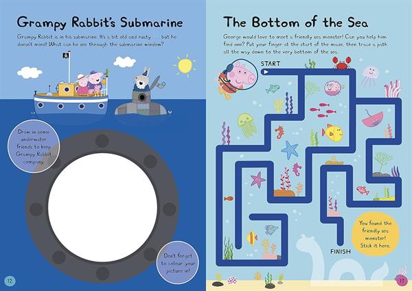 PEPPA PIG - PEPPAS UNDERWATER FRIENDS STICKER ACTIVITY BOOK