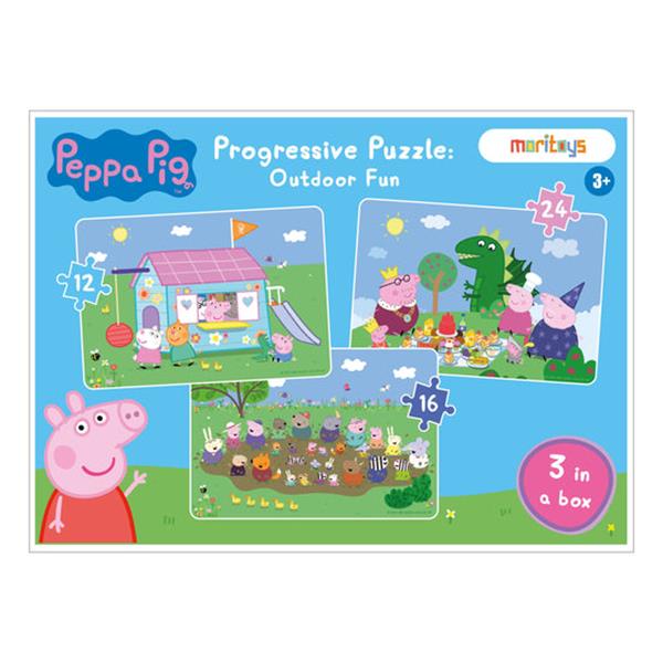 Peppa Pig - Progressive Puzzle: Outdoor Fun