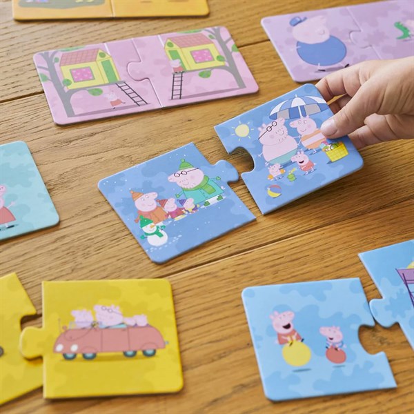 Peppa Pig - Puzzle Duo: Opposites - 2 Parçalı Sayılar Yapboz