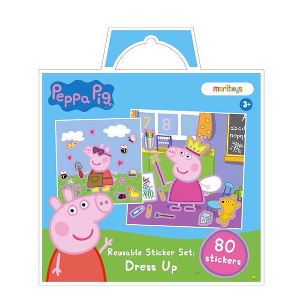 Peppa Pig - Reusable Sticker: Dress up - Tak Çıkar Çıkarma Oyunu