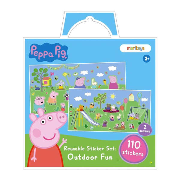 Peppa Pig - Reusable Sticker: Outdoor Fun - Tak Çıkar Çıkarma Oyunu