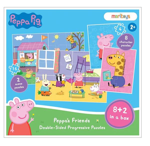 Peppa’s Friends: Çift Taraflı 8 + 2 Puzzle