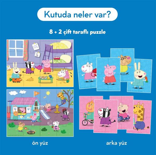 Peppa’s Friends: Çift Taraflı 8 + 2 Puzzle