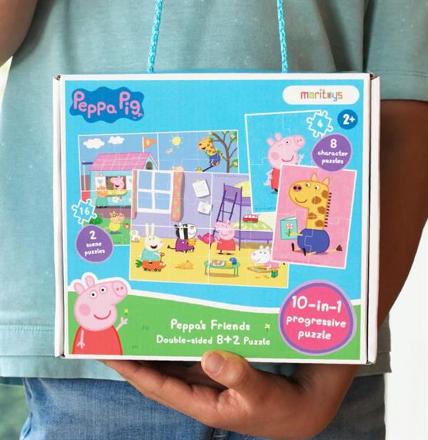 Peppa’s Friends: Çift Taraflı 8 + 2 Puzzle
