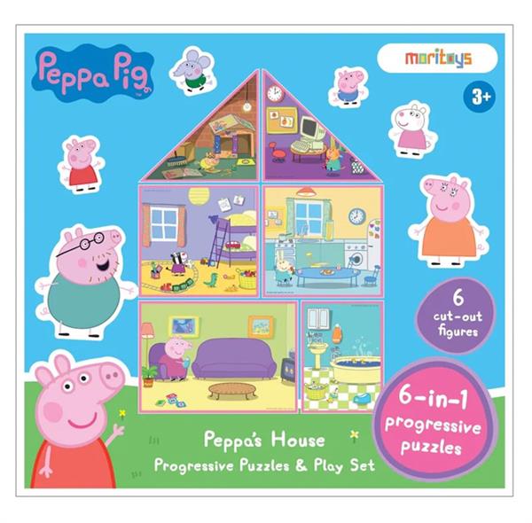 Peppa’s House: Peppa’s House: 6 in 1 Puzzle ile Peppanın Evinin Mimari Ol!