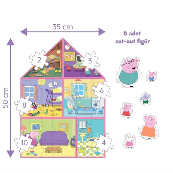 Peppa’s House: Peppa’s House: 6 in 1 Puzzle ile Peppanın Evinin Mimari Ol!
