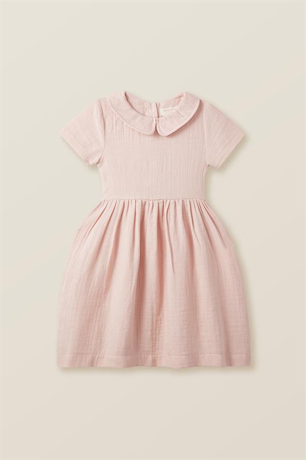 Petit Coral Müslin Elbise Açık pembe