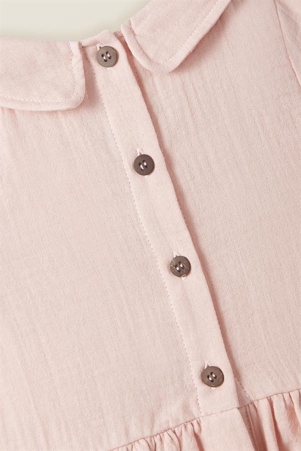 Petit Coral Müslin Elbise Açık pembe