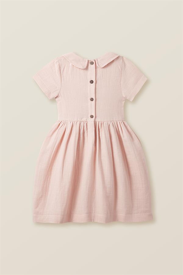 Petit Coral Müslin Elbise Açık pembe