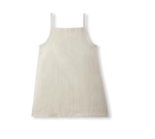 Petit Coral Müslin Elbise Bej