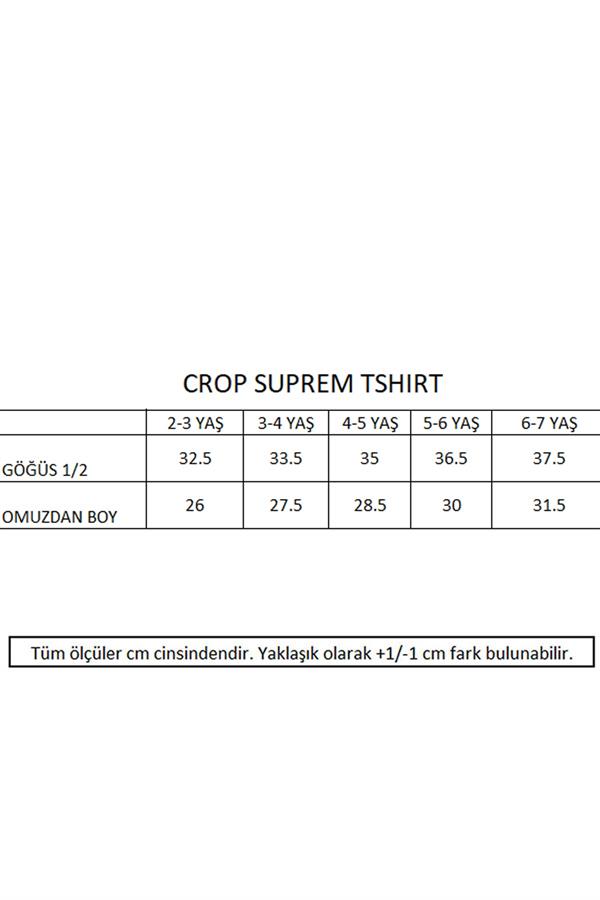Püsküllü Crop T-Shirt - Beyaz STD