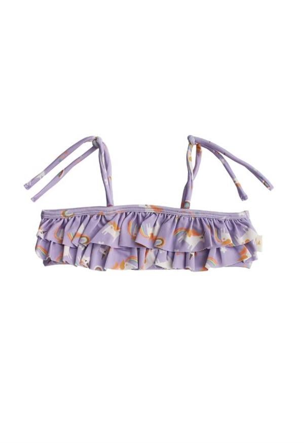 Ruffle Bikini Set - Rainbow Unicorn Lilac STD