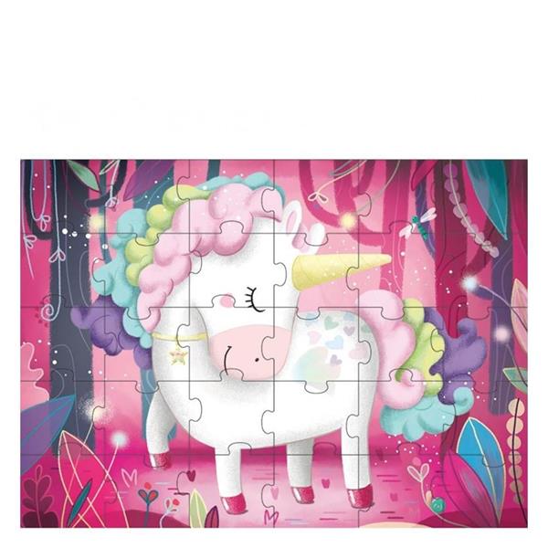 Sassi İkisi Bir Arada Dev Puzzle, Kitap- Sihirli Unicorn