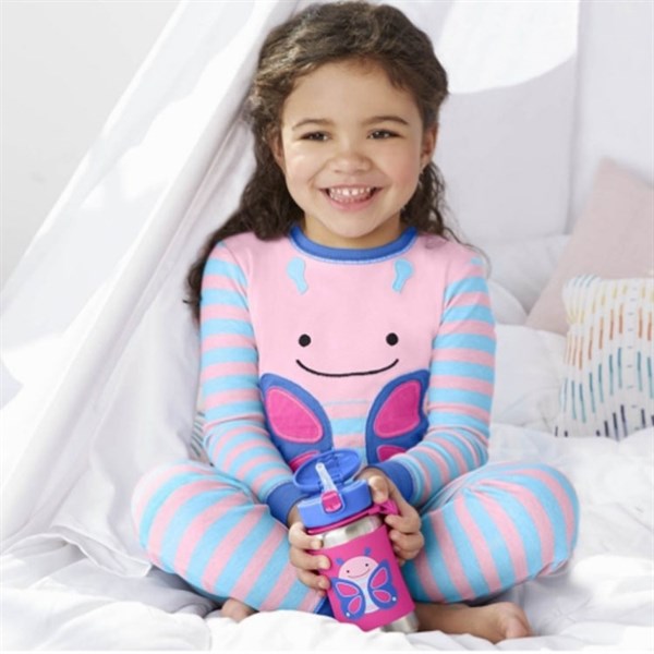 Skip Hop Kelebek Pipetli Çelik Suluk