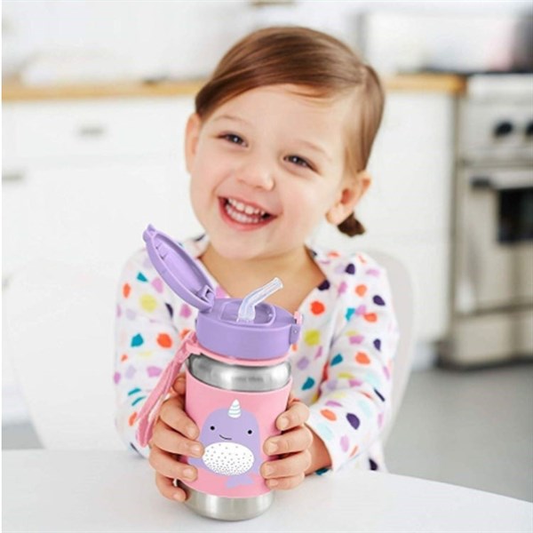 Skip Hop Narwhal Pipetli Çelik Suluk