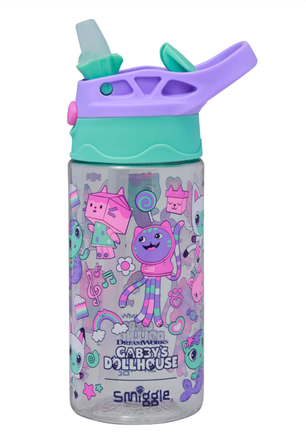 Smiggle - Gabbys Dollhouse BPAsız 440ML Gizli Pipetli Suluk