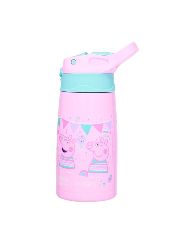 Smiggle - Peppa Pig 400ML Paslanmaz Çelik Otomatik Matara