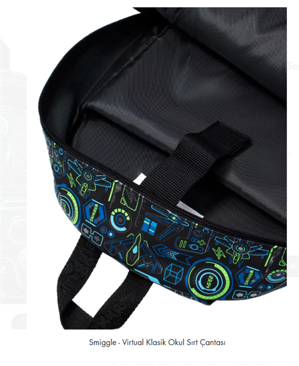 Smiggle - Virtual Klasik Okul Sırt Çantası