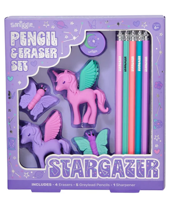 Smiggle - Vision Silgi ve Kalem Seti Stargazer