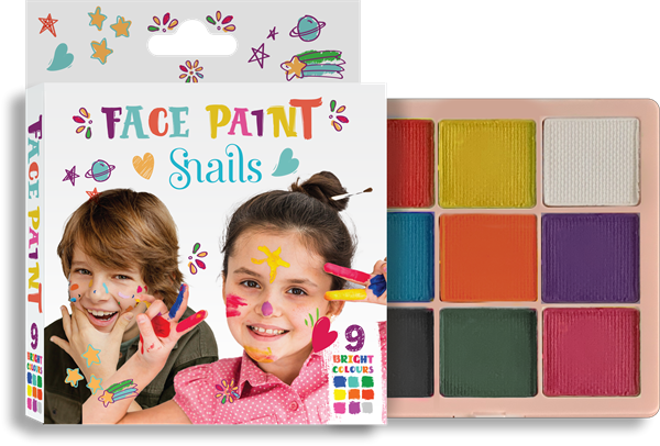 Snails Yüz Boyama Paleti - Parlak Renkler