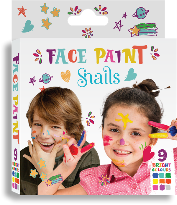 Snails Yüz Boyama Paleti - Parlak Renkler