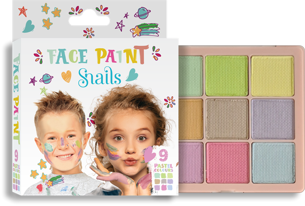 Snails Yüz Boyama Paleti - Pastel Renkler