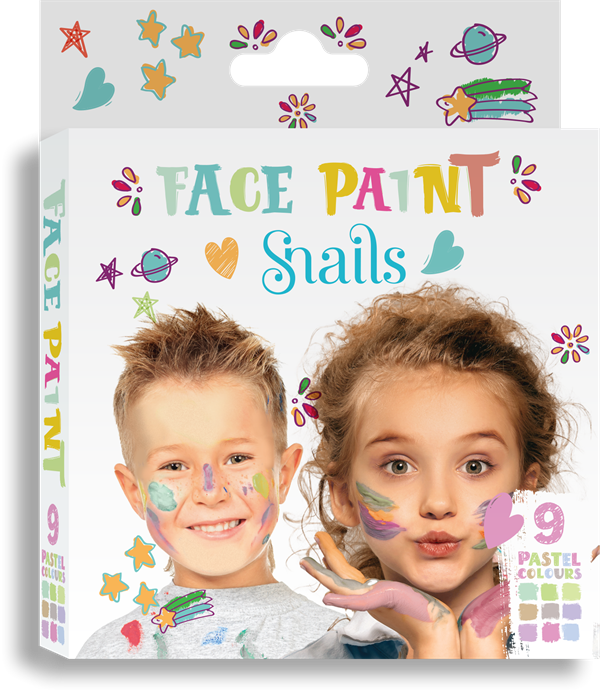 Snails Yüz Boyama Paleti - Pastel Renkler