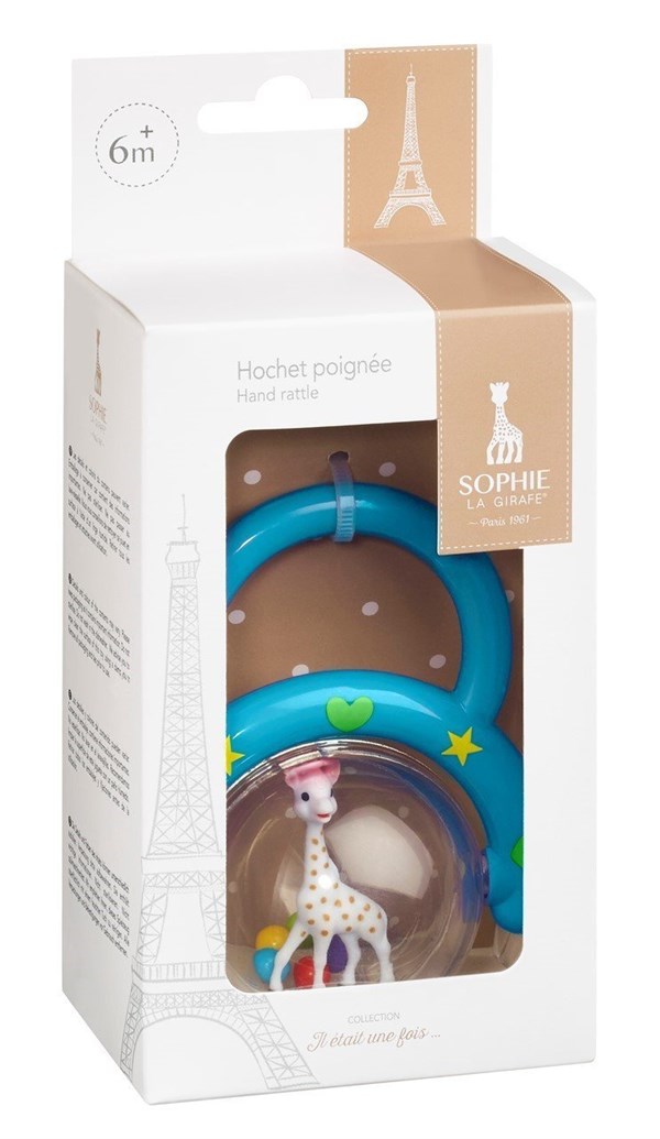 Sophie la Girafe Saplı Çıngırak Kırmızı- Sarı- Yeşil-Mor