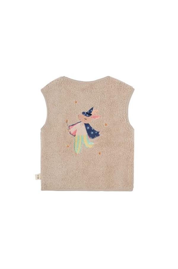 Tavşan Nakışlı Peluş Yelek STD