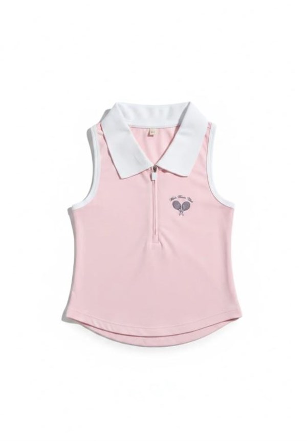Tennis Club Kız Çocuk Fermuarlı Spor Üst - Candy Pink STD