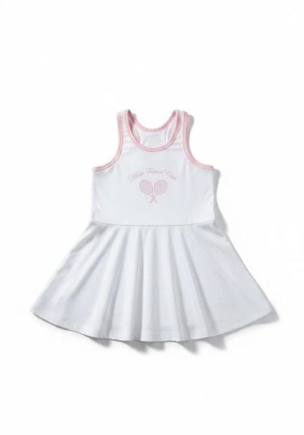 Tennis Club Kız Çocuk Tenis Elbisesi Beyaz