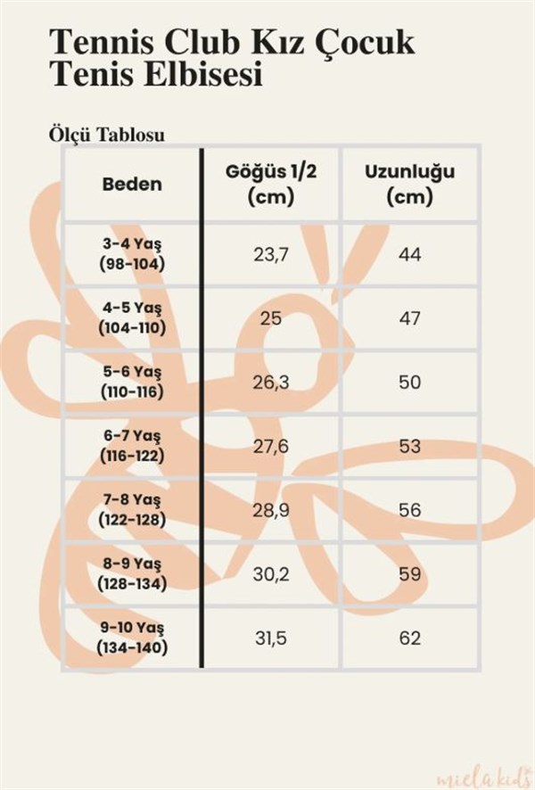 Tennis Club Kız Çocuk Tenis Elbisesi Beyaz