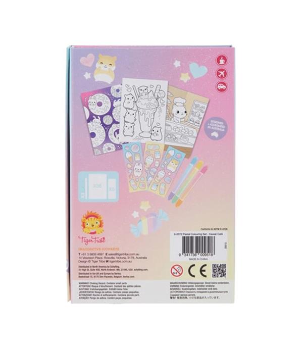 Tiger Tribe Pastel Boyama Seti - Kawaii Cafe