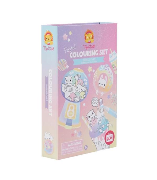 Tiger Tribe Pastel Boyama Seti - Kawaii Cafe