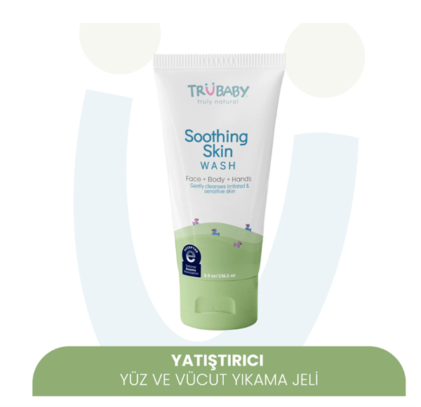 TruBaby Egzama Eğilimli Ciltler için Yatıştırıcı Yüz ve Vücut Yıkama Jeli
