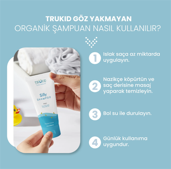 TruKid Göz Yakmayan Organik Şampuan