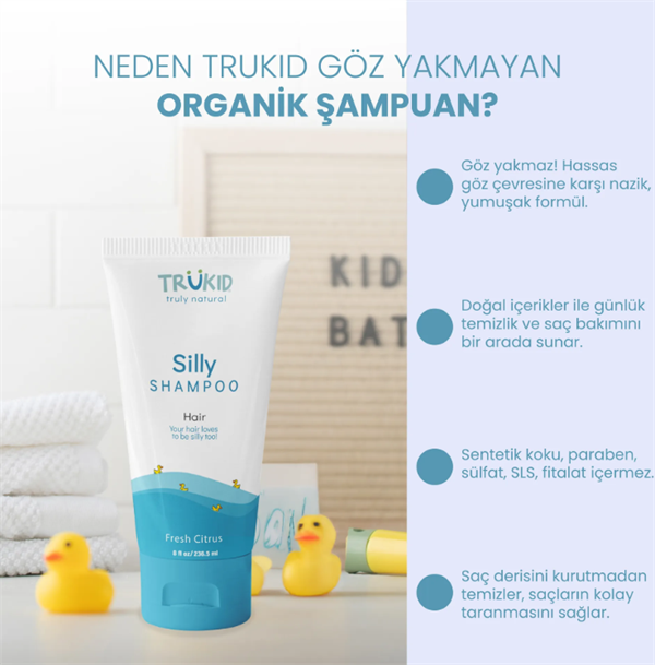 TruKid Göz Yakmayan Organik Şampuan