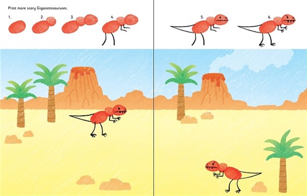 USB - Fingerprirnts Activities - Dinosaurs