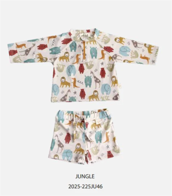 Uzun Kollu Mayo Set - Jungle STD